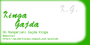 kinga gajda business card